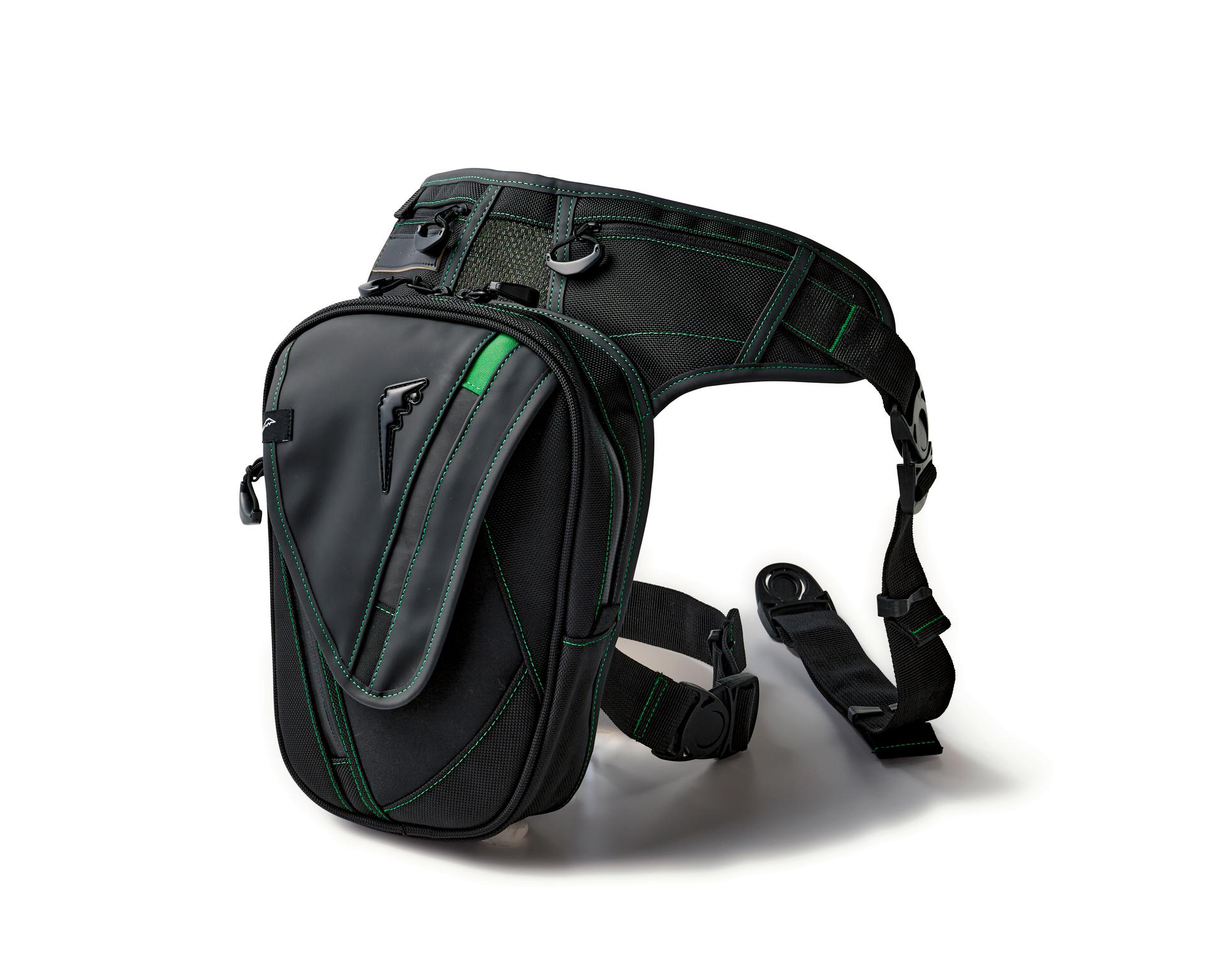 Kawasaki Black Leg Bags